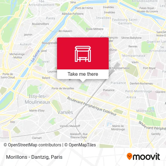 Morillons - Dantzig map