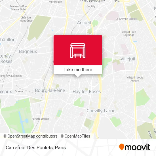 Carrefour Des Poulets map