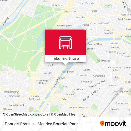 Pont de Grenelle - Maurice Bourdet map