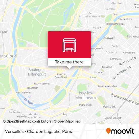 Versailles - Chardon Lagache map