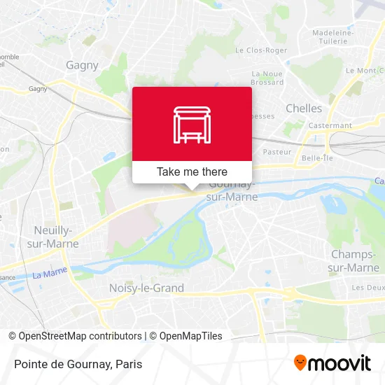 Pointe de Gournay map