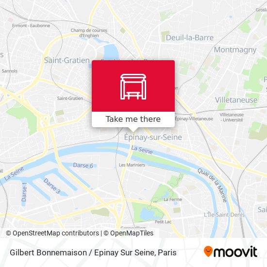 Mapa Gilbert Bonnemaison / Epinay Sur Seine