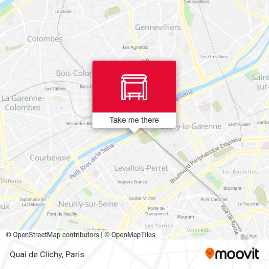 Quai de Clichy map