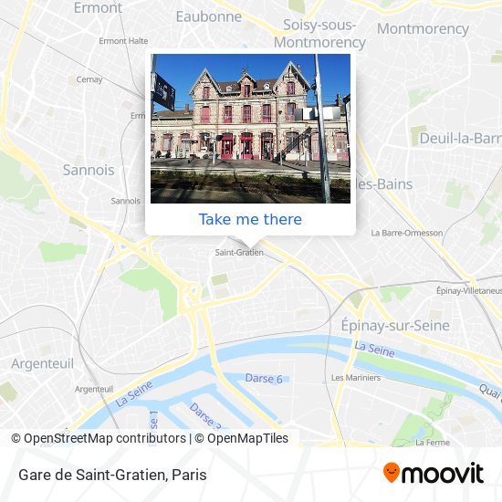 Mapa Gare de Saint-Gratien