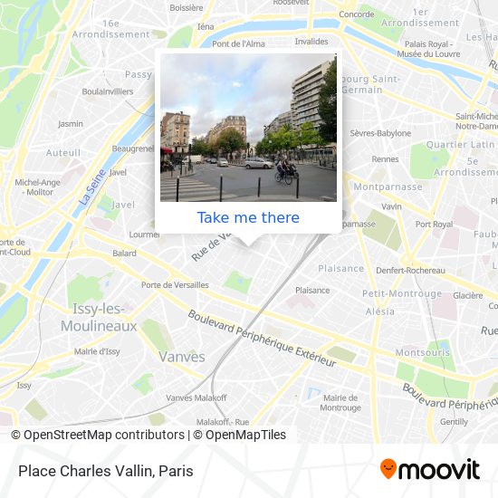 Place Charles Vallin map