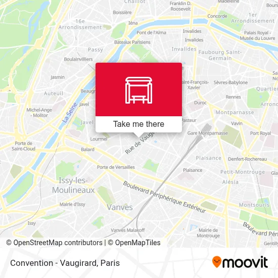 Convention - Vaugirard map