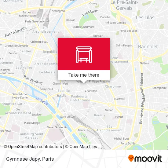 Gymnase Japy map