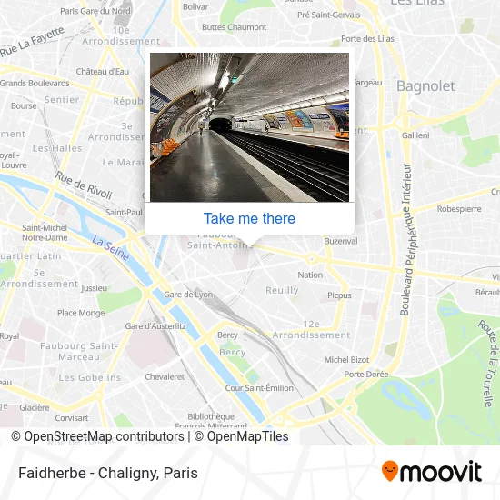 Mapa Faidherbe - Chaligny