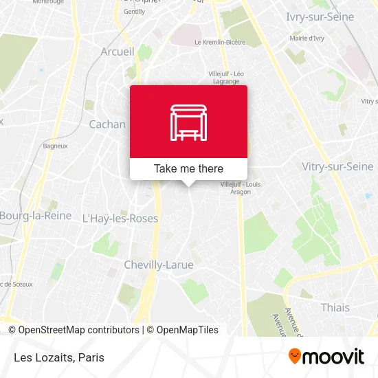 Les Lozaits map