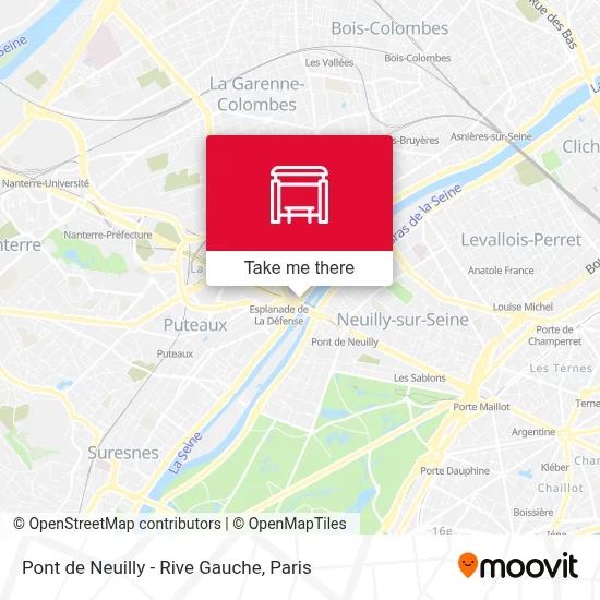 Pont de Neuilly - Rive Gauche map