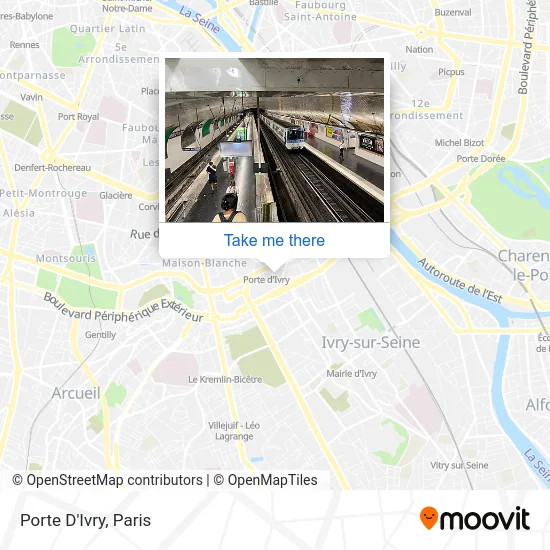Porte D'Ivry map
