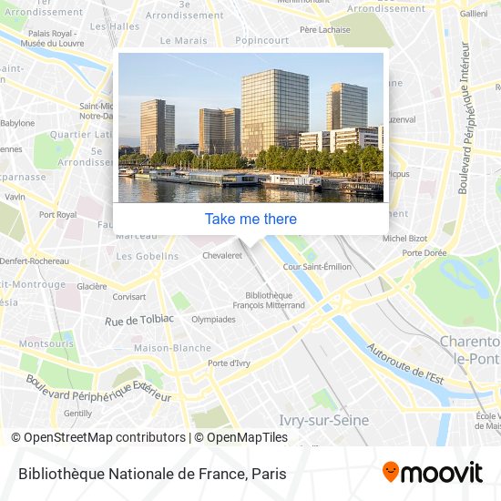 Mapa Bibliothèque Nationale de France