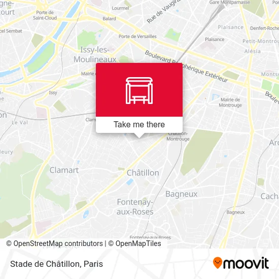 Stade de Châtillon map