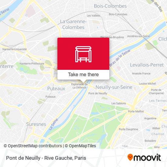 Mapa Pont de Neuilly - Rive Gauche