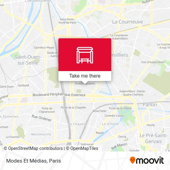 Modes Et Médias map