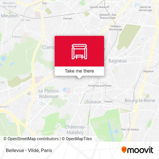 Bellevue - Vildé map