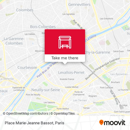 Mapa Place Marie-Jeanne Bassot