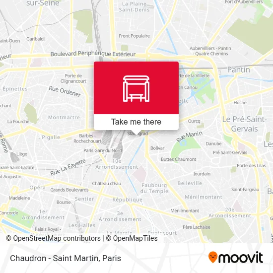 Chaudron - Saint Martin map