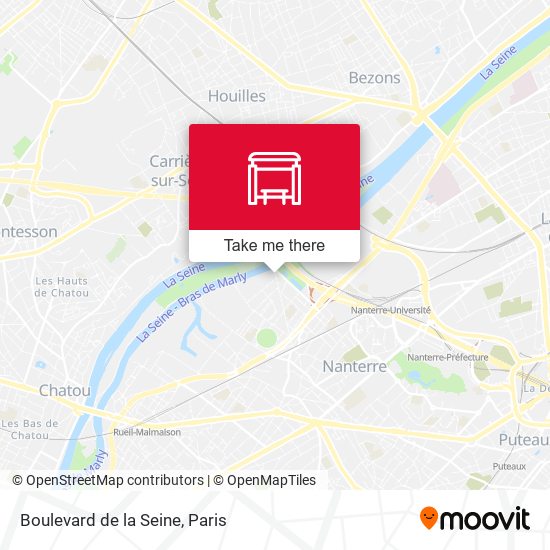 Mapa Boulevard de la Seine