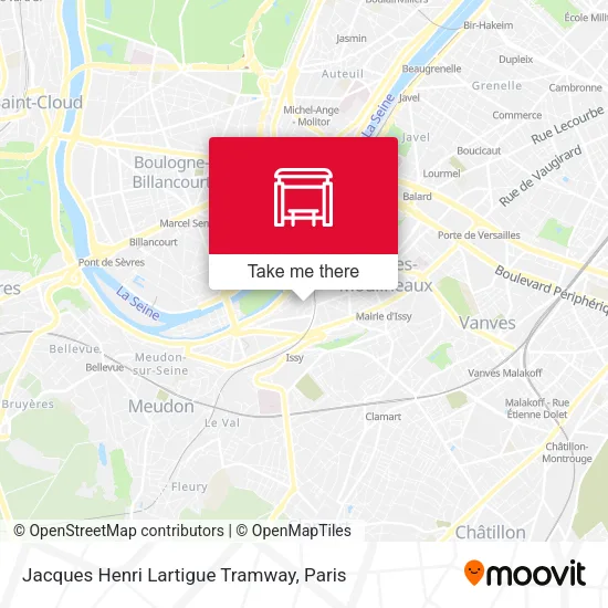 Jacques Henri Lartigue Tramway map