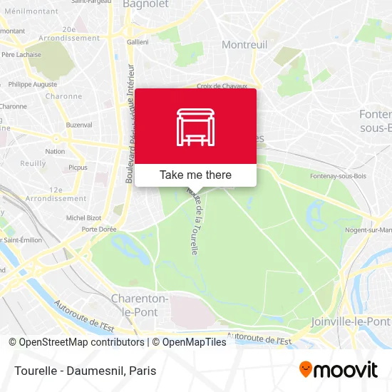 Tourelle - Daumesnil map