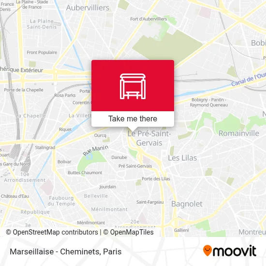 Marseillaise - Cheminets map