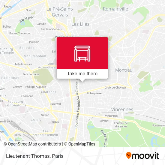 Lieutenant Thomas map