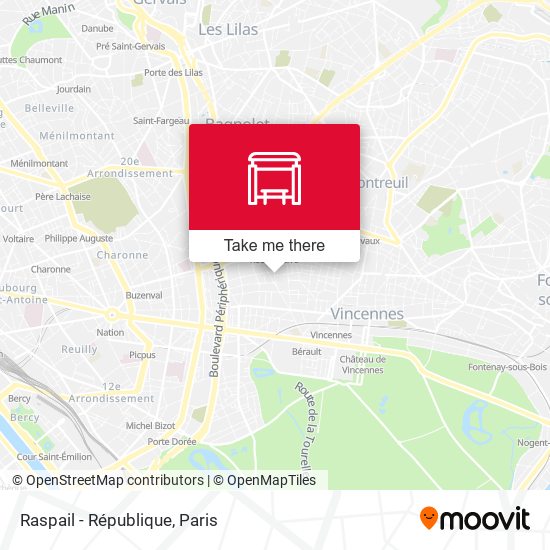 Raspail - République map