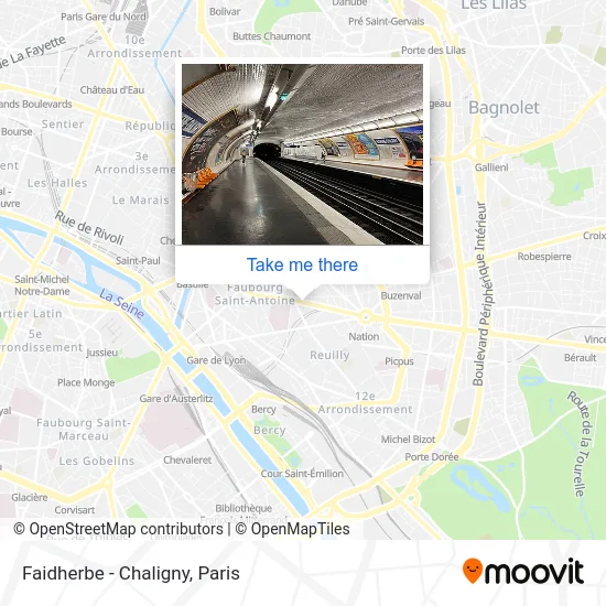 Mapa Faidherbe - Chaligny