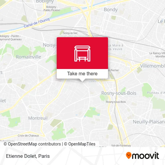 Etienne Dolet map