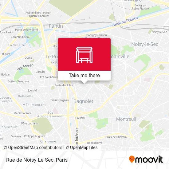 Rue de Noisy-Le-Sec map