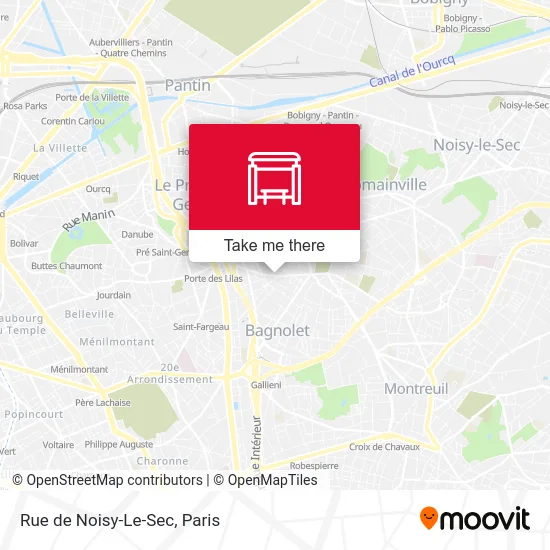 Rue de Noisy-Le-Sec map