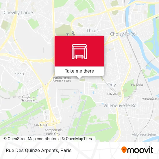 Rue Des Quinze Arpents map