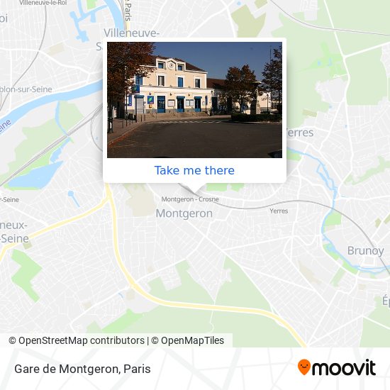 Gare de Montgeron-Crosne map