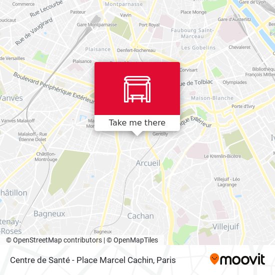 Mapa Centre de Santé - Place Marcel Cachin