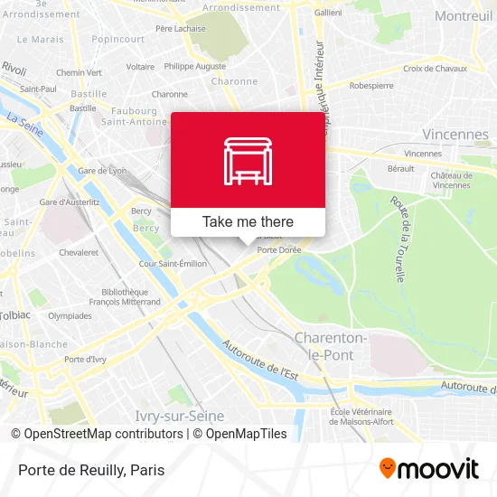 Porte de Reuilly map