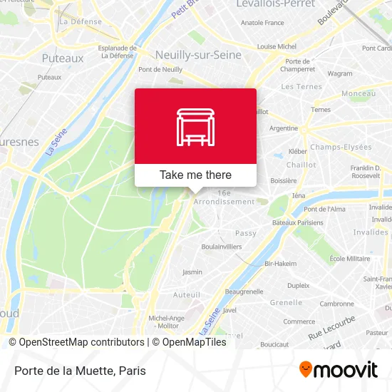 Porte de la Muette map