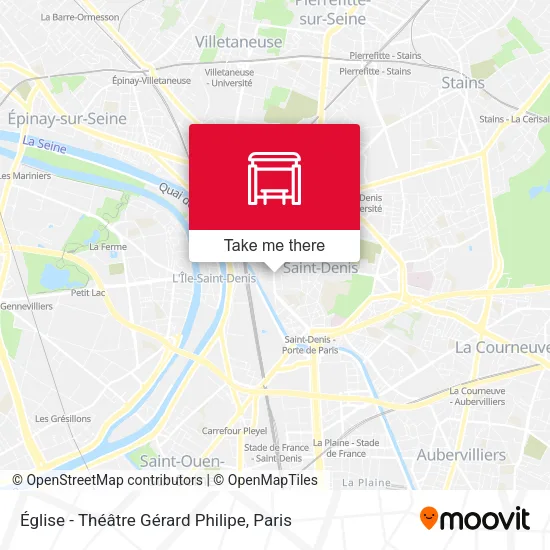 Église - Théâtre Gérard Philipe map