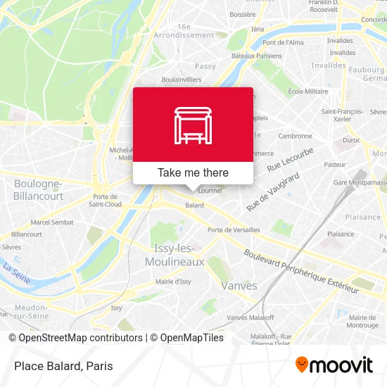 Place Balard map