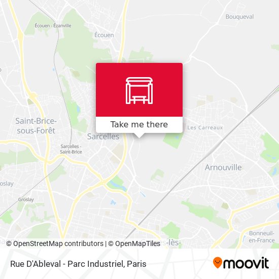 Mapa Rue D'Ableval - Parc Industriel