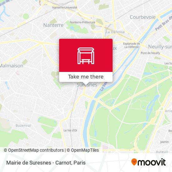 Mapa Mairie de Suresnes - Carnot