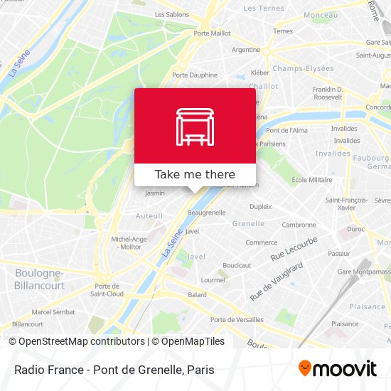 Radio France - Pont de Grenelle map
