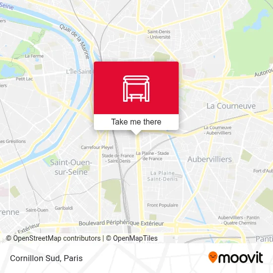 Cornillon Sud map
