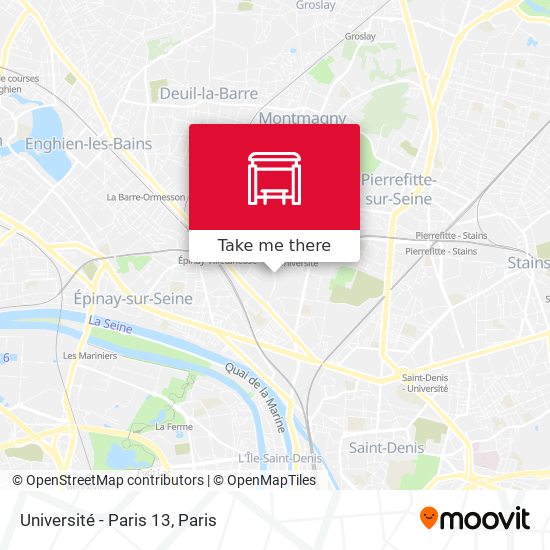 Université - Paris 13 map