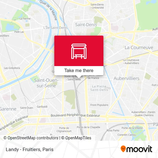 Landy - Fruitiers map
