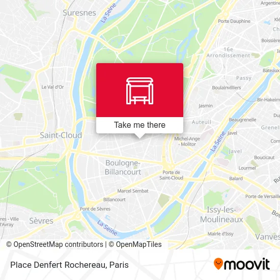 Place Denfert Rochereau map