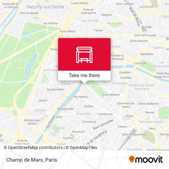 Mapa Champ de Mars