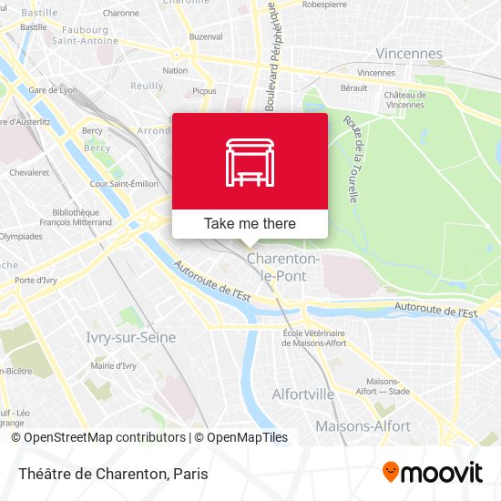 Mapa Théâtre de Charenton