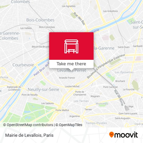 Mairie de Levallois map