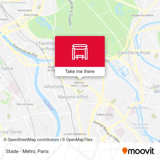 Stade - Métro map